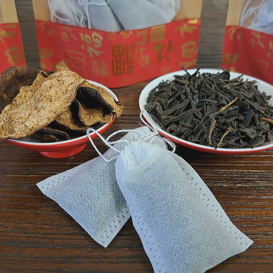 十年普洱茶葉 配搭五年陳皮， 茶包套裝共100g 獨立茶包